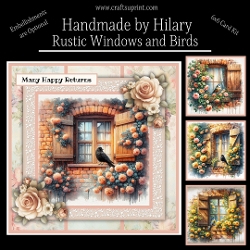 Rustic Windows and Birds