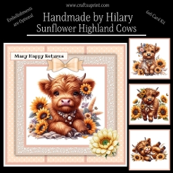 Sunflower Highland Cows