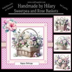 Sweetpea and Rose Baskets