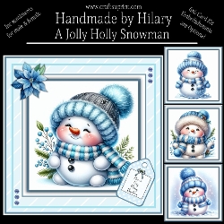 A Jolly Holly Snowman