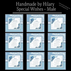 Special Wishes Male - 8x8 Card Front Bumper Kit