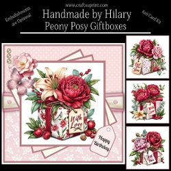 Peony Posy Giftboxes