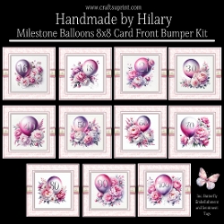 Milestone Balloons 8x8 Card Front Bumper Kit