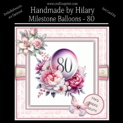 Milestone Balloons 80