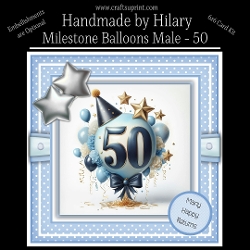 Milestone Balloons Male 50