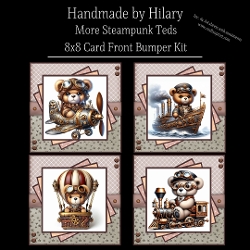 More Steampunk Teds - 8x8 Card Front Bumper Kit