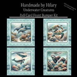 Underwater Creatures - 8x8 Card Front Bumper Kit