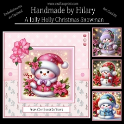 A Jolly Holly Christmas Snowman