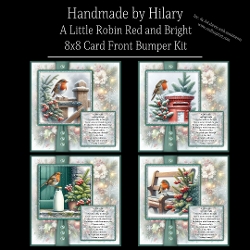 A Little Robin Red and Bright - 8x8 Card Front Kit