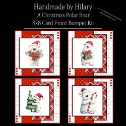 A Christmas Polar Bear - 8x8 Card Fronts