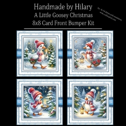 A Little Goosey Christmas - 8x8 Card Fronts