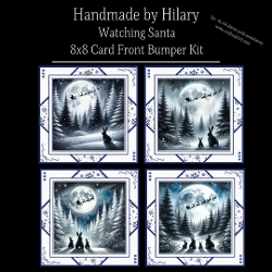 Watching Santa - 8x8 Card Fronts
