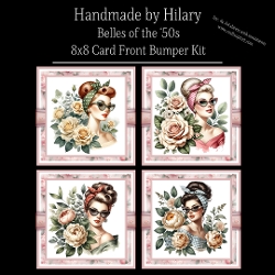 Belles of the 50s - 8x8 Card Fronts