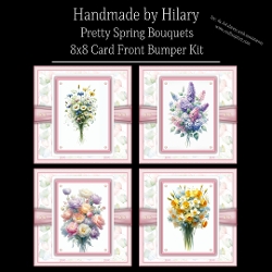 Pretty Spring Bouquets - 8x8 Card Fronts