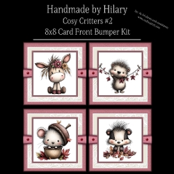 Cosy Critters #2 - 8x8 Card Fronts