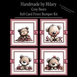 Cosy Bears - 8x8 Card Fronts