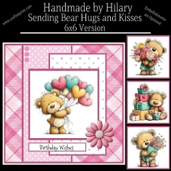 Sending Bear Hugs and Kisses - 6x6 Version