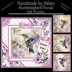 Hummingbird Florals - 6x6 Version