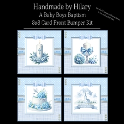 A Baby Boys Baptism - 8x8 Card Fronts
