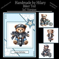 Biker Ted - 5x7 Version