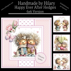 Happy Ever After Hedgies - 6x6 Version