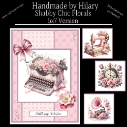 Shabby Chic Florals - 5x7 Version