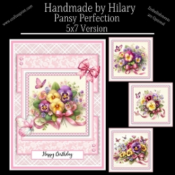 Pansy Perfection - 5x7 Version