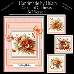 Graceful Gerberas - 5x7 Version