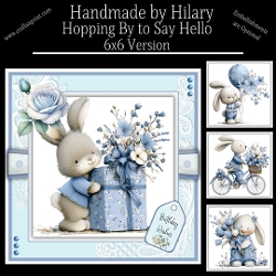 Hopping By to Say Hello - 6x6 Version