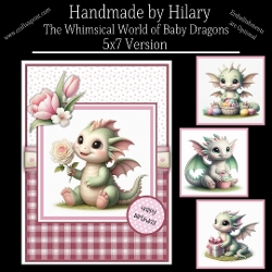 The Whimsical World of Baby Dragons - 5x7 Version
