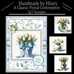 A Classic Floral Centrepiece - 5x7 Version