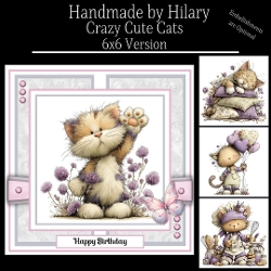 Crazy Cute Cats - 6x6 Version