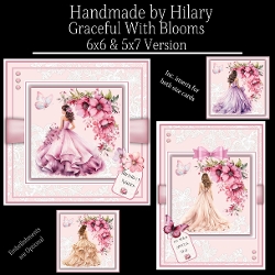 Graceful with Blooms - 6x6 and 5x7 Version