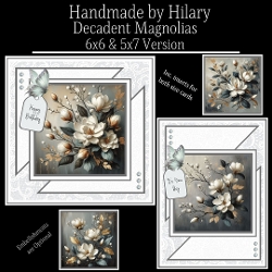 Decadent Magnolias - 6x6 and 5x7 Version