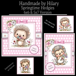 Springtime Hedgies - 6x6 and 5x7 Version