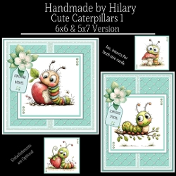 Cute Caterpillars 1 - 6x6 and 5x7 Version