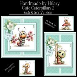 Cute Caterpillars 2 - 6x6 and 5x7 Version