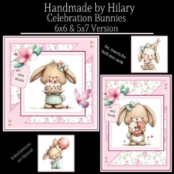 Celebration Bunnies - 6x6 and 5x7 Version