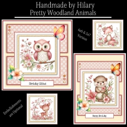 Pretty Woodland Animals - 6x6 and 5x7 Version