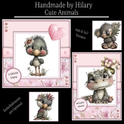 Cute Animals - 6x6 and 5x7 Version