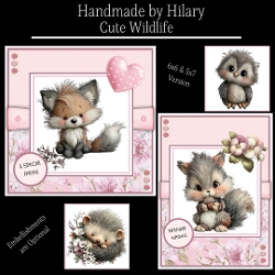 Cute Wildlife - 6x6 and 5x7 Version