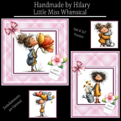 Little Miss Whimsical - 6x6 and 5x7 Version