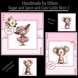 Sugar and Spice and Cute Little Mice 1 - 6x6 and 5x7 Version
