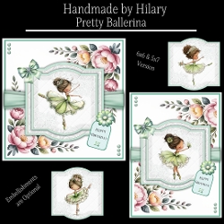Pretty Ballerina - 6x6 and 5x7 Version