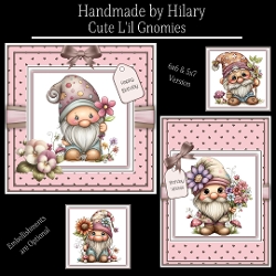 Cute Lil Gnomies - 6x6 and 5x7 Version