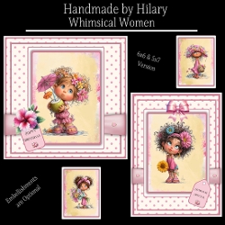 Whimsical Women - 6x6 and 5x7