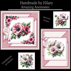 Amazing Anemones - 6x6 and 5x7