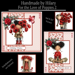For the Love of Poppies 2 - 6x6 and 5x7