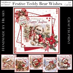 Festive Teddy Bear Wishes