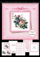 7 Inch Square Card Mini Kit - Peony Bouquet 2